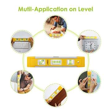 Picture Hanging Kit, Picture Frame Hanger Tool, 222 Pieces Heavy Duty Photo Hanger Accessories with Picture Hanging Wire, Hooks, Nails and Hanger Level