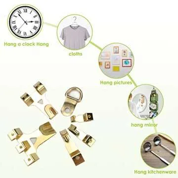 Picture Hanging Kit, Picture Frame Hanger Tool, 222 Pieces Heavy Duty Photo Hanger Accessories with Picture Hanging Wire, Hooks, Nails and Hanger Level