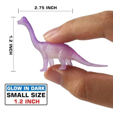 Glow in Dark Mini Dinosaur Toy Set for Kids Parties