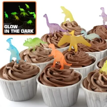 Glow in Dark Mini Dinosaur Toy Set for Kids Parties