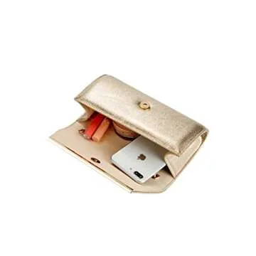 BENCOMOM gold clutch purses for women evening Bridal Prom Handbag shoulder bag Wedding Party clutch bag