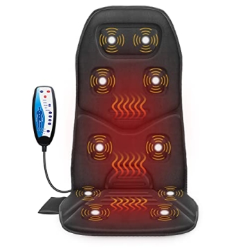 COMFIER Massage Seat Cushion with Heat & 10 Vibration Motors - Ultimate Relaxation