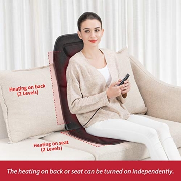 COMFIER Massage Seat Cushion with Heat 10 Vibration Motors