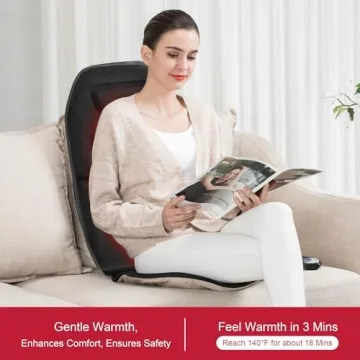 COMFIER Massage Seat Cushion with Heat 10 Vibration Motors