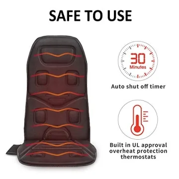 COMFIER Massage Seat Cushion with Heat 10 Vibration Motors
