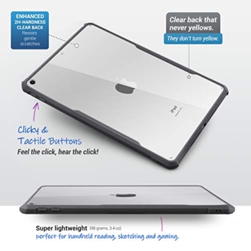 TineeOwl Ultra Slim Clear Case for iPad 9/8/7 - Lightweight Protection