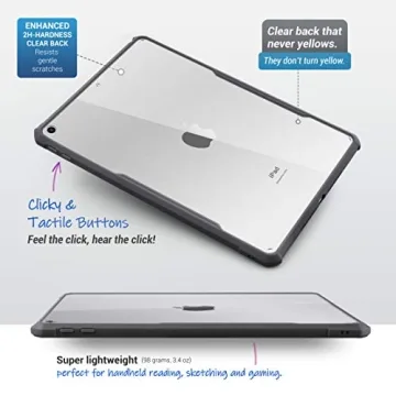 TineeOwl Ultra Slim Clear Case for iPad 9/8/7 - Lightweight Protection