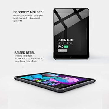 TineeOwl Ultra Slim Clear Case for iPad 9/8/7 - Lightweight Protection