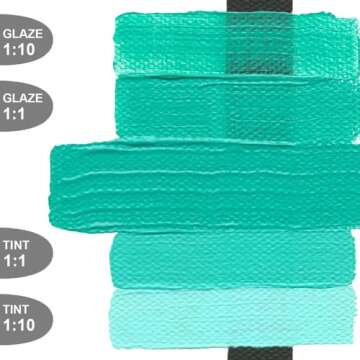 Heavy Body Acrylics by GOLDEN, Teal, 2 fl. oz. Tube, Professional Acrylic Paint, Opaque