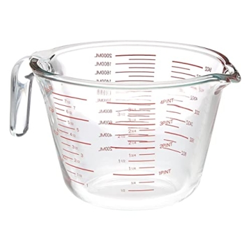 Amazon Basics Glass Measuring Cup with 8 Cup Capacity