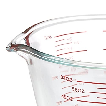 Amazon Basics Glass Measuring Cup with 8 Cup Capacity