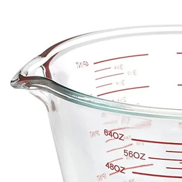 Amazon Basics Glass Measuring Cup with 8 Cup Capacity