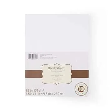 MICHAELS White Gold 8.5”; x 11”; Shimmer Cardstock Paper by Recollections™, 100 Sheets