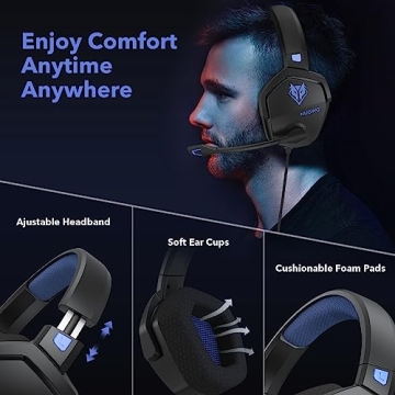 NUBWO N16 Gaming Headset with Noise Canceling Mic