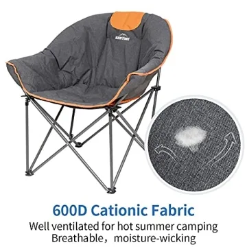 Suntime Sofa Chair - Oversized Padded Moon Leisure Folding Chair