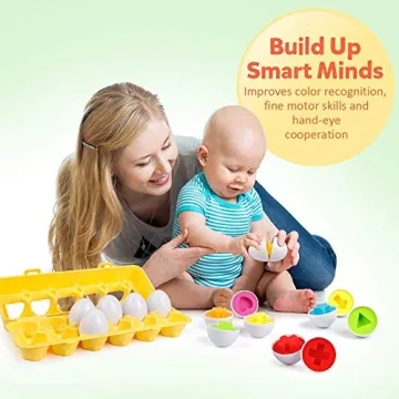 Coogam Educational Matching Eggs for Toddlers