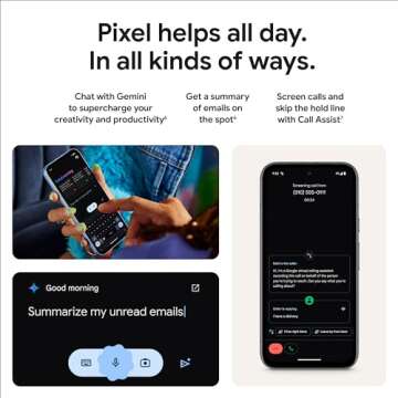 Google Pixel 8a - Unlocked Android Phone with Google AI, Advanced Pixel Camera and 24-Hour Battery - Bay - 128 GB (Renewed)