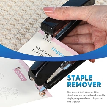 Sherr 20 Pcs Black Desk Stapler Bulk with 25 Sheet Capacity