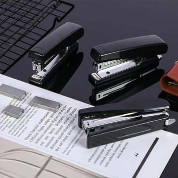 Sherr 20 Pcs Black Desk Stapler Bulk with 25 Sheet Capacity