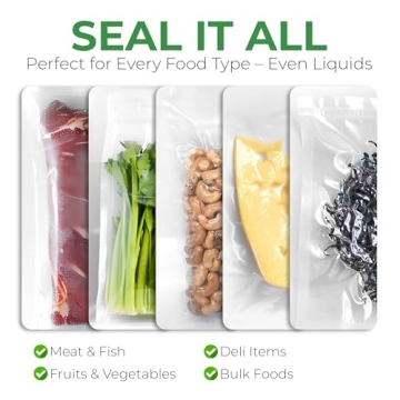 EconoHome Portable Vacuum Sealer - Rechargeable & Fast Sealing