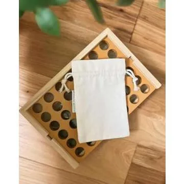 Brooklyn Neutral Wooden 4 in a Row - Fun Board Game Gift