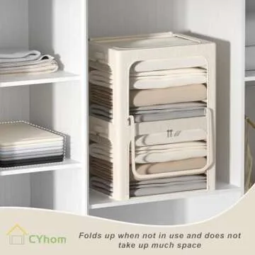 Versatile 3 Openings Clothing Storage Bins - 3Pack