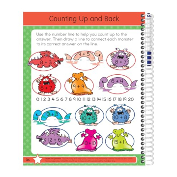 Wipe Clean Math Workbook for Kids Ages 5-6