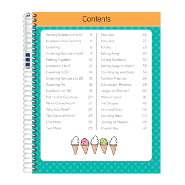 Wipe Clean Math Workbook for Kids Ages 5-6