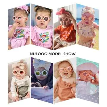 Polarized Baby Sunglasses with Strap – Flexible Flower Shaped Sunglasses for Toddler & Infant Age 0-24 Months (Pink/Pink Mirrored + Beige/Brown) - 2 Pack