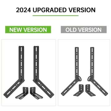 USX MOUNT Soundbar Mount, Flexible Sound Bar TV Mount for Mounting Above or Under TV, Fits Most Soun...