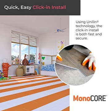 Luxury Vinyl Flooring Tiles DIY Interlocking Creamsicle Planks