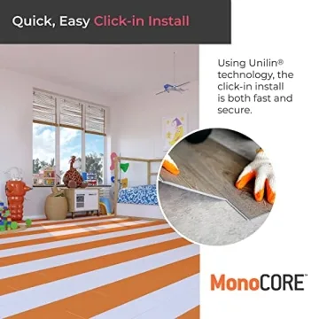 Luxury Vinyl Flooring Tiles DIY Interlocking Creamsicle Planks