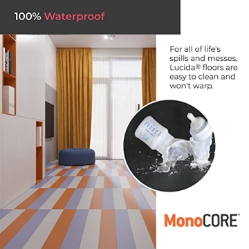 Luxury Vinyl Flooring Tiles DIY Interlocking Creamsicle Planks