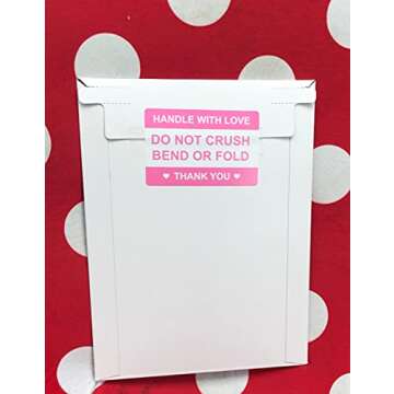 Poskornwel 200 PCS Pink Do Not Crush Labels for Shipping
