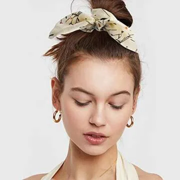 Chic ACO-UINT 20 Pack Chiffon Bow Hair Scrunchies
