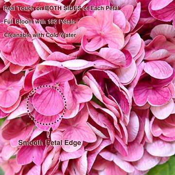 Real Touch Silk Hydrangea Flowers for Elegant Decor