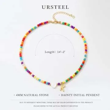 Ursteel Trendy Initial Necklaces for Girls - Perfect Gifts