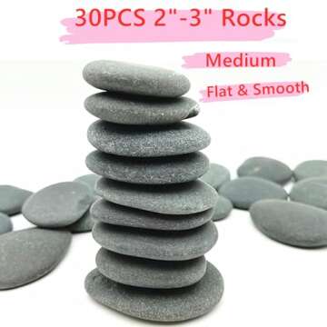 Lifetop 50PCS Painting Rocks for Arts and Crafts
