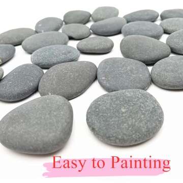 Lifetop 50PCS Painting Rocks for Arts and Crafts