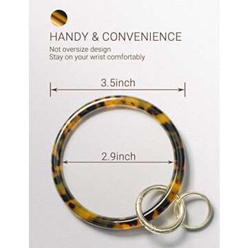 Durable Mymazn Key Ring Bracelet for Hands-Free Convenience