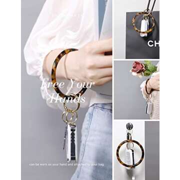Durable Mymazn Key Ring Bracelet for Hands-Free Convenience