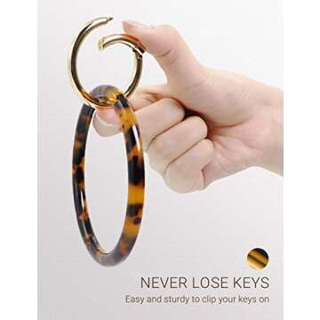 Durable Mymazn Key Ring Bracelet for Hands-Free Convenience