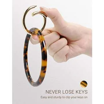 Durable Mymazn Key Ring Bracelet for Hands-Free Convenience