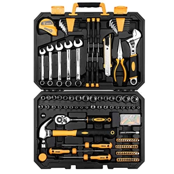 Buy DEKOPRO 158 Piece Tool Set for Home and Auto Repairs