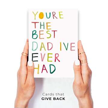 Wunderkid Funny Father's Day Card for Dad, Birthday Card You're the Best Dad I've Ever Had (Individu...