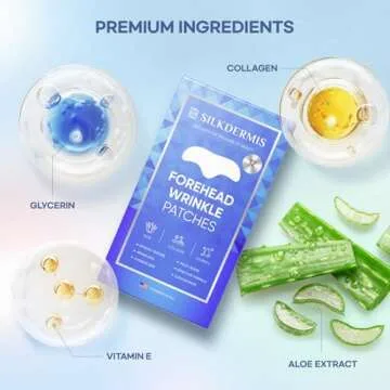 SILKDERMIS Forehead Anti-Wrinkle Patches with Aloe 12pcs