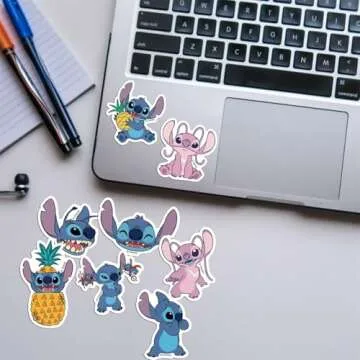 Cute Stitch Stickers for Kids - 50Pcs Waterproof Vinyl