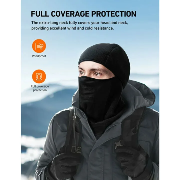 AstroAI Fleece Thermal Ski Mask - Windproof & Warm