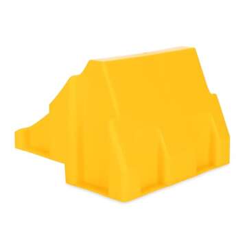 Camco Camper/RV Leveling Block Wheel Chocks - Stabilize & Center Wheels Easier - Helps Eliminate Dangerous Tire Movement - Sized for Larger Vehicle Tires - 2-Pack (44401)