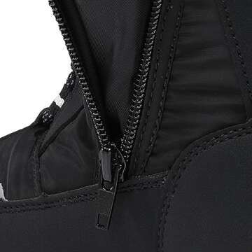 DREAM PAIRS Boys Toddler Snow Boots Interchangeable Accessories Slip Resistant Faux Fur Lined Mid Calf Little Kids Winter Shoes,Size 8 Toddler,Black,SDSB2312K